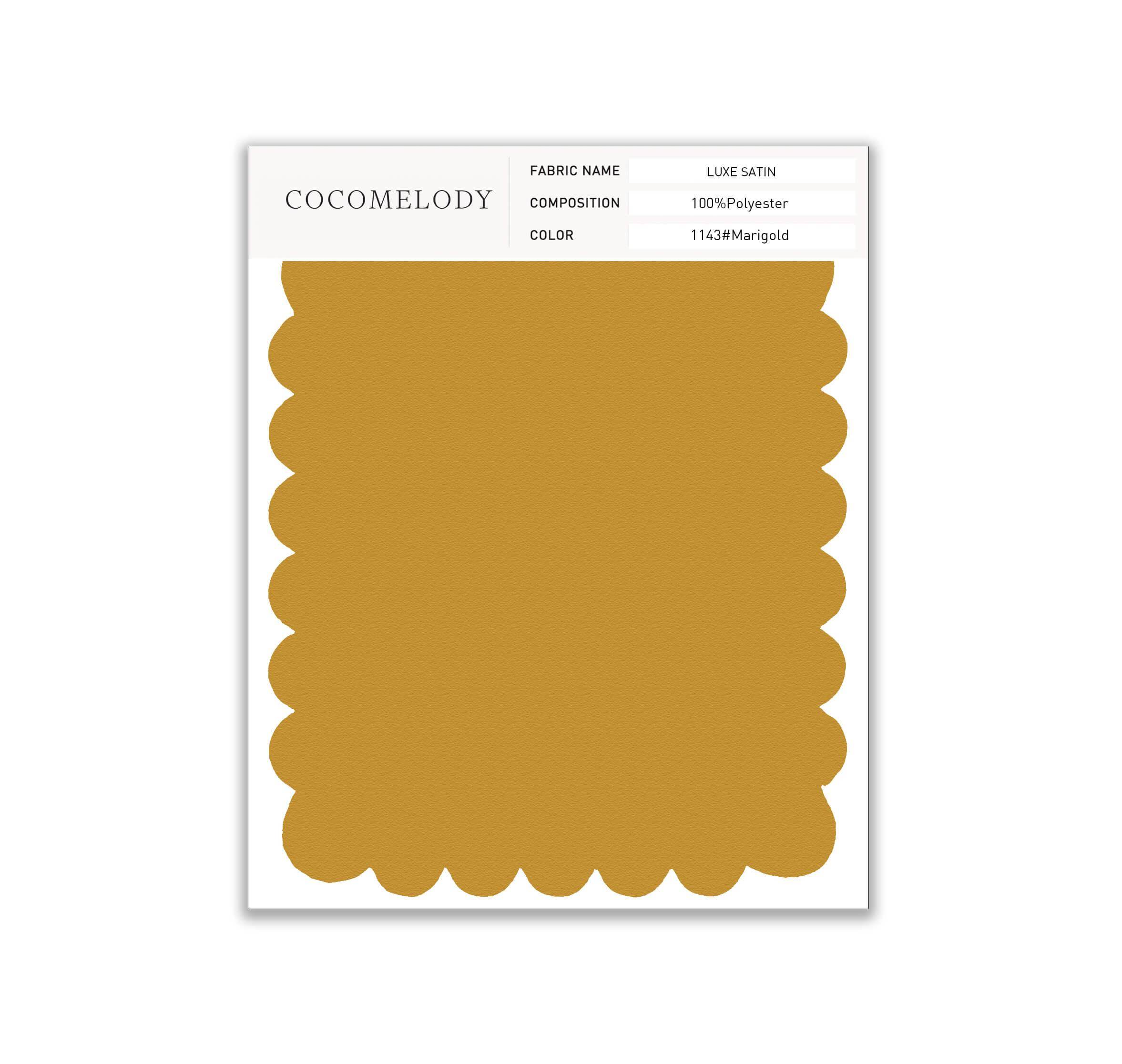 Luxe Satin Fabric Swatch in Single Color SWLS16001 - COCOMELODY